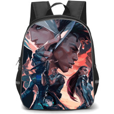 Valorant Collage Backpack StudentPack - Collage Hero Agents Valorant