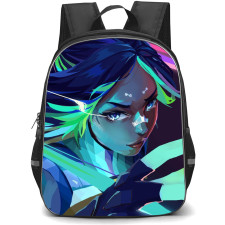 Valorant Neon Backpack StudentPack - Neon 3D Effect Poster