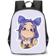 Valorant Neon Backpack StudentPack - Neon Portrait Chibi Art