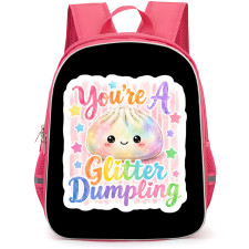 Glitter Dumplings Backpack School Bag StudentPack - Glitter Dumplings Pastel Rainbow Kawaii Sticker