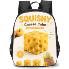 Squishies Backpack School Bag StudentPack - Squishies Cheese Cube Stress Relief Toy Poster