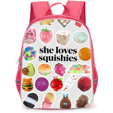 Squishies Backpack School Bag StudentPack - Squishies Kawaii Stress Relief Toy Collage Poster