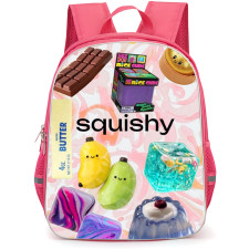 Squishies Backpack School Bag StudentPack - Squishies Soft Toy Collage Poster