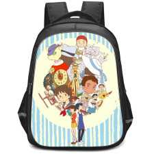 Whisper of The Heart Backpack StudentPack - Whisper of The Heart IllustrationPoster Stripe Background