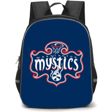 WNBA Washington Mystics Backpack StudentPack - Washington Mystics Logo On Blue Background