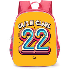 WNBA Caitlin Clark Backpack StudentPack - Caitlin Clark 22 Sticker On Orange Background