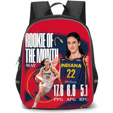 WNBA Caitlin Clark Backpack StudentPack - Caitlin Clark Indiana 22 Rookie of The Month May Poster