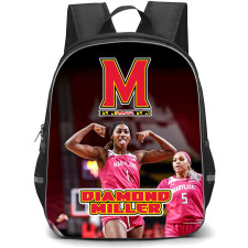 WNBA Daimond Miller Maryland Terrapins Backpack StudentPack - Daimond Miller Maryland Terrapins Celebrate Pose