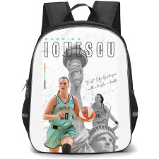 WNBA Sabrina Ionescu Backpack StudentPack - Sabrina Ionescu Running Infront Of Statue Of Liberty Poster