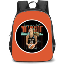 WNBA Sabrina Ionescu Backpack StudentPack - Sabrina Ionescu You can Shoot Round Sticker