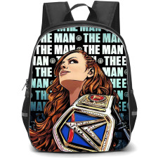 WWE Becky Lynch Backpack StudentPack - Becky Lynch The Man Cartoon Art