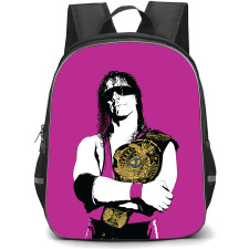 WWE Bret Hart Backpack StudentPack - Bret Hart Championship Belt Character Art