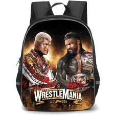 WWE Backpack StudentPack - WrestleMania 39 Poster Hollywood - Cody Rhodes VS Roman Reigns