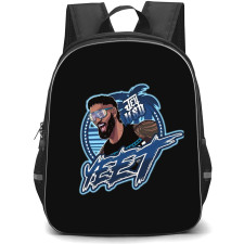 WWE Jey Uso Backpack StudentPack - Jey Uso Yeet Blue And Black Background