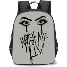 WWE Liv Morgan Backpack StudentPack - WWE Liv Morgan Watch Me Liv Dripping Black Art On Gray Background