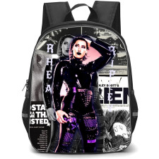Rhea Ripley Backpack StudentPack - Rhea Ripley Legend Standing On Grayscale Paper Background Sticker