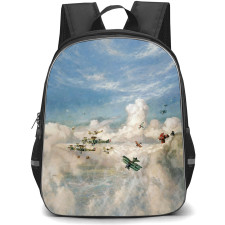 World War 1 Flying Aces Backpack School Bag StudentPack - World War 1 Horis Davis Painting