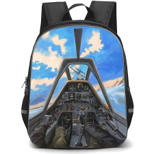 World War 1 Flying Aces Backpack School Bag StudentPack - World War 1 Pilot POV Painting