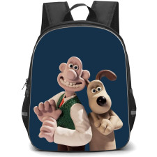 Wallace and Gromit Backpack StudentPack - Wallace and Gromit Standing Together On Blue Background