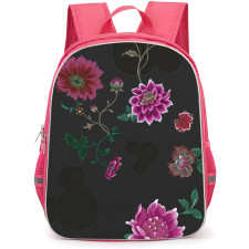 Wildside Disney Backpack School Bag StudentPack - Wildside Disney Magenta Blossom Mickey Silhouette Poster
