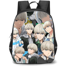 Wind Breaker Ren Kaji Backpack School Bag StudentPack - Ren Kaji Smirking Portrait collage