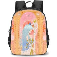 Wistoria Wand And Sword Elfaria Albis Serfort Backpack School Bag StudentPack - Elfaria Albis Serfort Celestial Priestess Art Poster