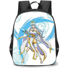 Wistoria Wand And Sword Elfaria Albis Serfort Backpack School Bag StudentPack - Elfaria Albis Serfort Ice Queen Staff Magic Art Poster