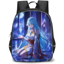 Wistoria Wand And Sword Elfaria Albis Serfort Backpack School Bag StudentPack - Elfaria Albis Serfort Moonlight Crystal Magic Art Poster