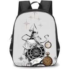 Witch Hat Atelier Qifrey Backpack School Bag StudentPack - Qifrey Sitting In Clock Poster