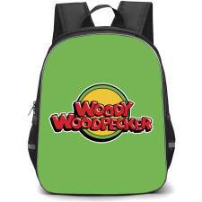 Woody Woodpecker Backpack StudentPack - Woody Woodpecker Red Font Logo Vintage