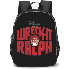 Wreck It Ralph Backpack StudentPack - Wreck It Ralph Red Logo On Black Background Sticker