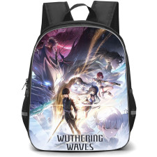 Wuthering Waves Backpack School Bag StudentPack - Characters Fierce Fighting Poster