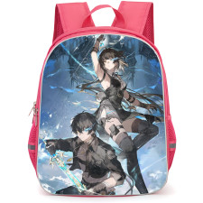 Wuthering Waves Backpack School Bag StudentPack - Havoc And Spectro Sword Poster