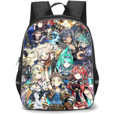 Xenoblade Backpack StudentPack - Xenoblade Character Collage Background
