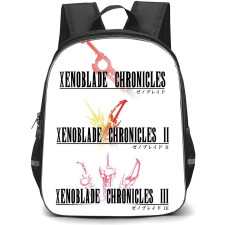 Xenoblade Backpack StudentPack - Xenoblade Series Logo On White Background