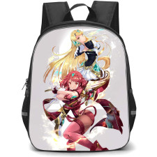 Xenoblade Pyra Backpack StudentPack - Xenoblade Pyra And Mythra Anime Art Poster
