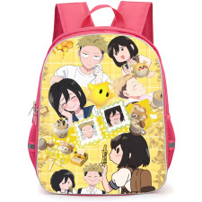 You and I Are Polar Opposites Backpack School Bag StudentPack - Kentaro Yamada And Natsumi Nishi Blush Portrait Collage