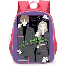 You and I Are Polar Opposites Backpack School Bag StudentPack - Shino Azuma And Shuuji Taira Suit Smiling Portrait