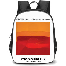 YOO Youngkuk Backpack School Bag StudentPack - YOO Youngkuk Circle-A 1968 Abstract Painting Poster