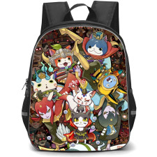 Yo-Kai Watch Backpack StudentPack - Yo-Kai Watch Characters Illustration Art Collage Poster