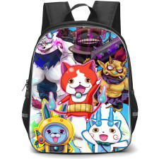 Yo-Kai Watch Backpack StudentPack - Yo-Kai Watch Favorite Character Illustration Art On Blue Background