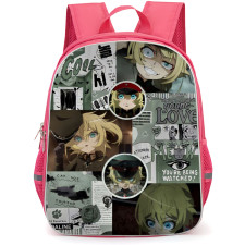 Saga Of Tanya The Evil Tanya Von Degurechaff Backpack School Bag StudentPack - Tanya Von Degurechaff Aesthetic Moodboard Collage Poster