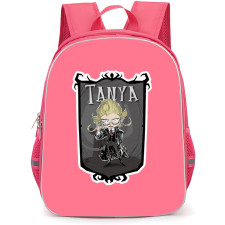 Saga Of Tanya The Evil Tanya Von Degurechaff Backpack School Bag StudentPack - Tanya Von Degurechaff Chibi Business Suit Fan Art Sticker