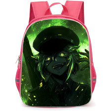 Saga Of Tanya The Evil Tanya Von Degurechaff Backpack School Bag StudentPack - Tanya Von Degurechaff Dark Green Glowing Eyes Fan Art Poster