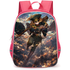 Saga Of Tanya The Evil Tanya Von Degurechaff Backpack School Bag StudentPack - Tanya Von Degurechaff Lightning Battle Scene Art Poster