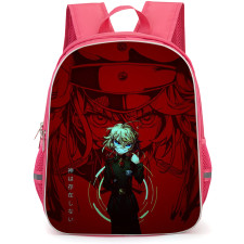 Saga Of Tanya The Evil Tanya Von Degurechaff Backpack School Bag StudentPack - Tanya Von Degurechaff Red Dark Military Portrait Art Poster