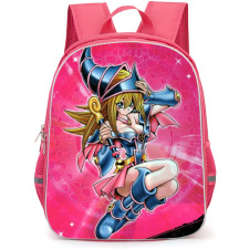 Yu-Gi-Oh Black Magician Girl - Black Magician Girl Sitting Pink Background