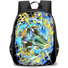 Yu-Gi-Oh Mystical Elf - Mystical Elf Praying Yellow Blue Aura Black Background