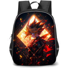 Yu-Gi-Oh Yami Yugi - Yami Yugi Side View Portrait Yellow and Red Shrapnels