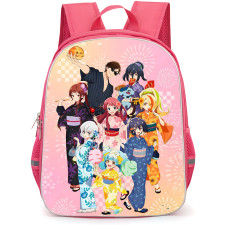 Zombie Land Saga Yumeginga Paradise Backpack School Bag StudentPack - Zombie Land Saga Yumeginga Paradise Characters Wears Summer Yukata Poster